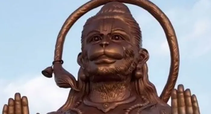 A 90-foot tall bronze statue of Hanuman!